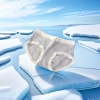 Grey and white striped pure cotton men's underwear, comfortable and breathable, with flat corners at the four corners Specification image